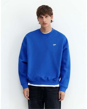 Pull&Bear Boxy Sweatshirt - Blauw