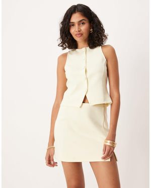 ASOS Co-ord Mini Skirt With Split - Natural