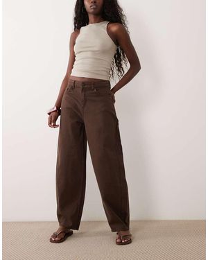 Jdy Susie Barrel Jeans - Bruin