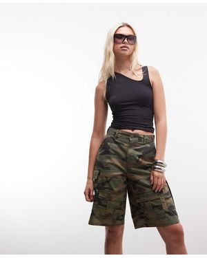 Courtside baggy Cargo Shorts - Green