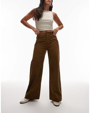 & Other Stories Cord Wide Leg Pants With 5-pocket Detail - Brown