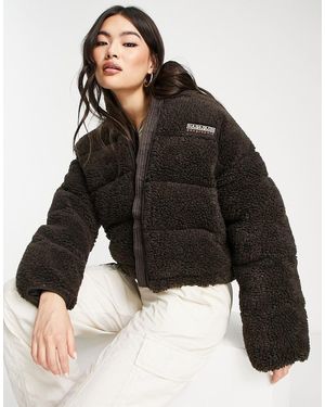 Napapijri Chaqueta De Plumas De Borreguito A-Suomi De - Negro