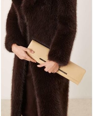 ASOS Super Elongated Clutch Bag With Bar Detail - Black