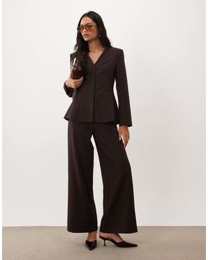 4th & Reckless Maßgeschneiderte wide-leg-hose als kombiteil - Weiß
