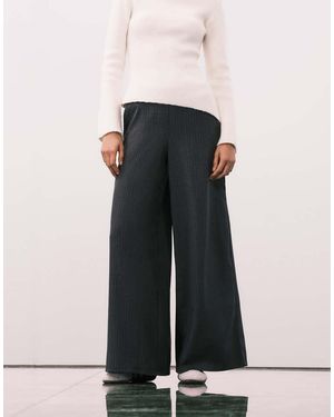 Jdy Pantalones De Pernera Ancha Sin Aberturas Con Raya Diplomática De - Rosa