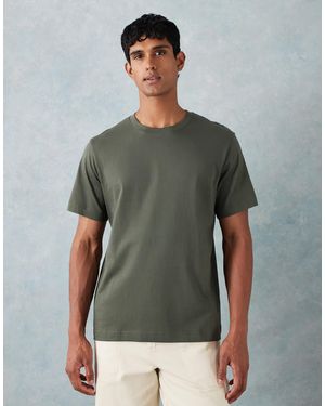 ARKET T-shirt en jersey semi-épais - kaki foncé - Vert