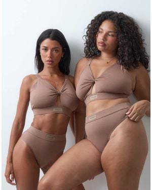RIEN STUDIO Maya Fuller Bust Bralette - Brown