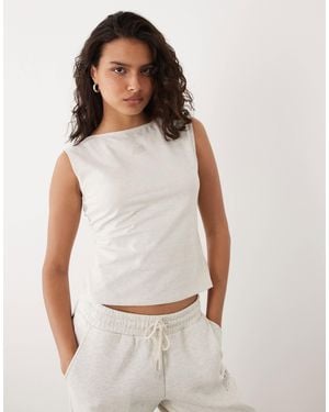 New Balance Tanktop mit offenem rücken - Weiß