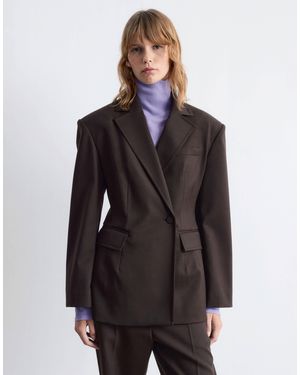 & Other Stories Wool Double Breasted Blazer - Brown