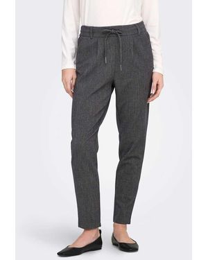 ONLY Poptrash-Elise Pantaloni A Vita Media - Grigio