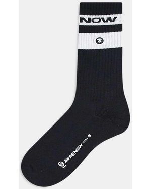 Aape By A Bathing Ape Calcetines Negros De - Azul