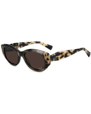 Missoni Sunglasses Oval Cat Eye Sunglasses With Lenses - Black