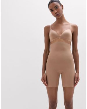 Intimissimi Light Shaping High-Waisted Cotton Shorts - Natural