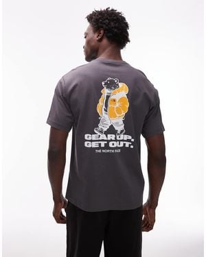 The North Face Street Bear Backprint Oversized T-shirt - Blue