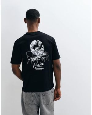 Parlez T-Shirt Con Stampa Grafica Sul Retro Nera - Nero