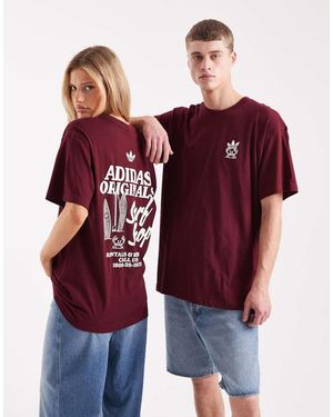 adidas Originals Surf Shop Graphic T-shirt - Red