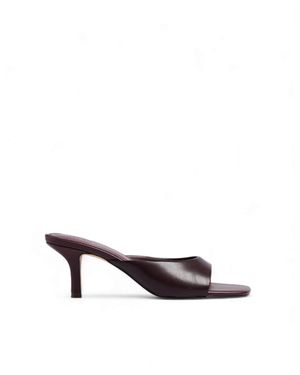 NA-KD Leder-mules - Lila