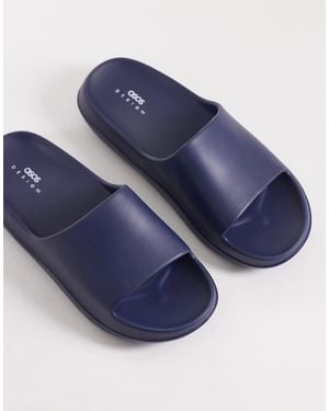 ASOS Chunky Slides - Blue