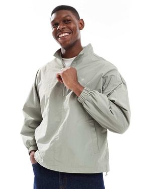 ASOS Ripstop Overhead Track Jacket - Grey