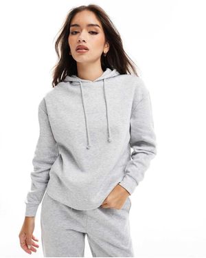 Pieces Sudadera De Chándal Jaspeado Con Capucha De (Parte De Un Conjunto) - Gris
