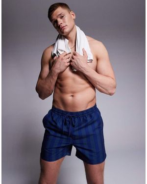 South Beach Contrast Stripe Swim Short - Blue