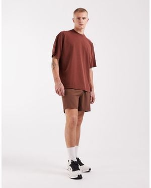 4505 Icon Heavyweight Cotton Oversized T-shirt With Quick Dry Finish - Red