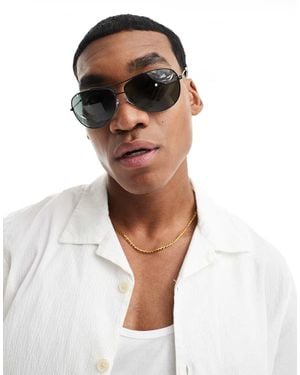 Ray-Ban Gafas De Sol Negras De Estilo Aviador De - Negro