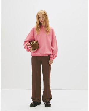 Pull&Bear Formal Trousers With Seam Detail - Pink