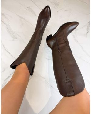 GIA STUDIOS Cowboy Western Knee Boots - Black