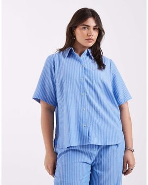 ONLY Short Sleeve Shirt Co-ord - Blue