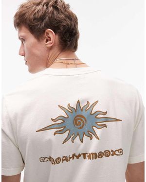 Rhythm T-Shirt Met Korte Mouwen En Print - Grijs