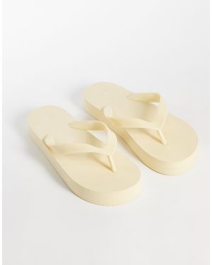 ASOS Flavio Flip Flops - Natural