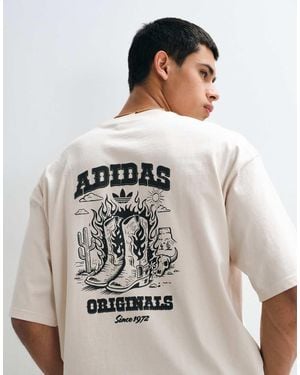 adidas Originals Cowboy Graphic T-Shirt - Grey