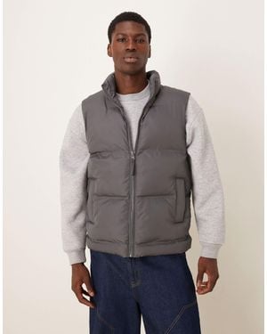 ASOS – puffer-jacke - Grau
