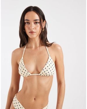 Hollister Reversible Triangle Bikini Top Co-ord - Yellow