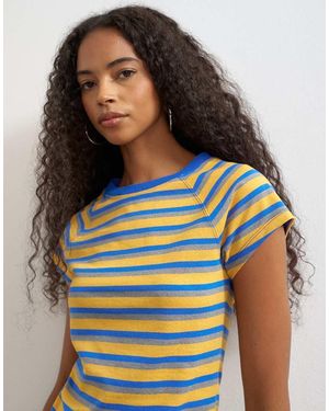 TOPSHOP Gestreepte Babytee - Blauw