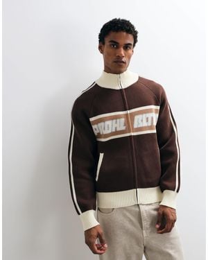 Prohibited Knitted Track Jacket - Black