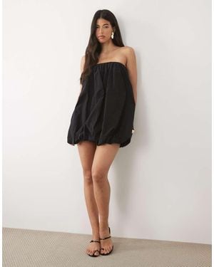 ASOS Bandeau Bubble Mini Dress - Black