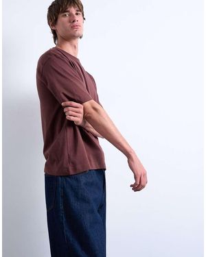 TOPMAN Crop Fit T-shirt - Purple