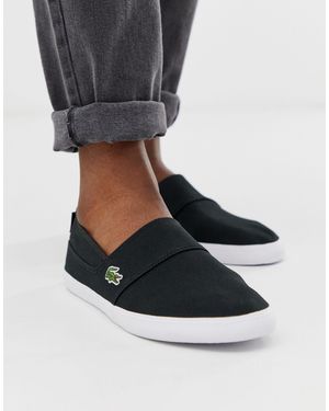 Lacoste – Marice – Stoffschuhe zum Hineinschlüpfen - Schwarz