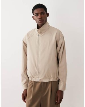 ASOS Funnel Neck Jacket - Natural