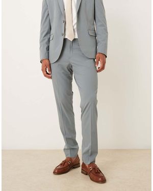 Mango Slim Fit Tailored Trouser Co-ord - Grey