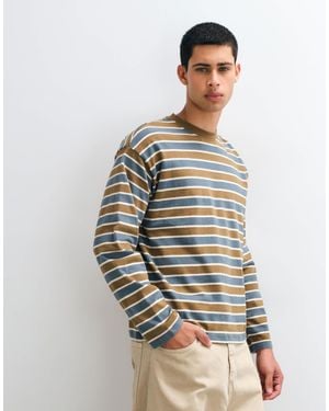 Blend Long Sleeve Stripe T-shirt - Multicolour