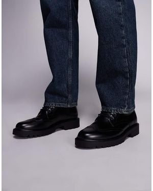 ASOS Brogue Lace Up Boots - Blue