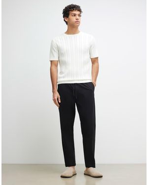 River Island Linen Look Pull On Trousers - White