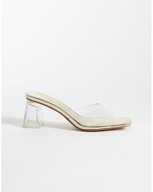 SIMMI Simmi London Deena Block Heel Sandals - White
