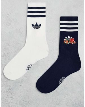 adidas Originals Nelson 2 Pack Socks - Blue