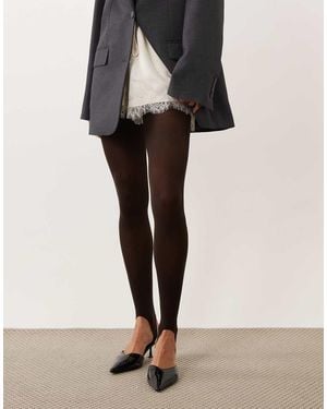ASOS Medias Con Estribo En-Marrón