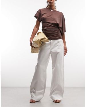 Weekday Missy Low Waist Loose Fit Jeans - White