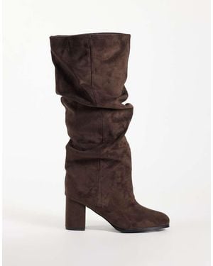 SIMMI Simmi London maggie Ruched Knee Boots - Brown